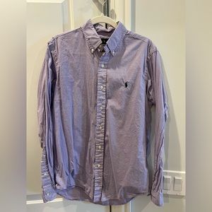 Ralph Lauren casual button down. Size M. Purple.
